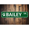 thumbnail image 1 of Pet Name Street Novelty Decor, Metal Wall Sign - 4x18 Inches, 1 of 4
