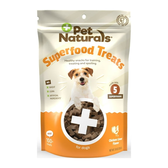 Pet Naturals Superfood Homestead Chicken Training Treats for Dogs, 7.41 oz Bag