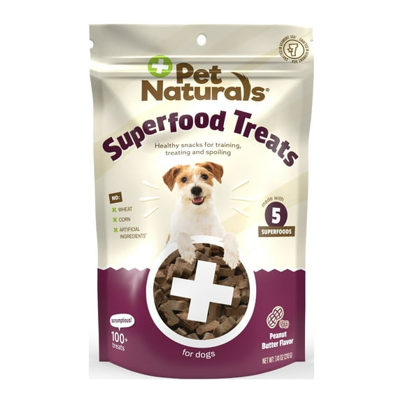 Pet Naturals Superfood Peanut Butter Training Treats 120 Count Bag