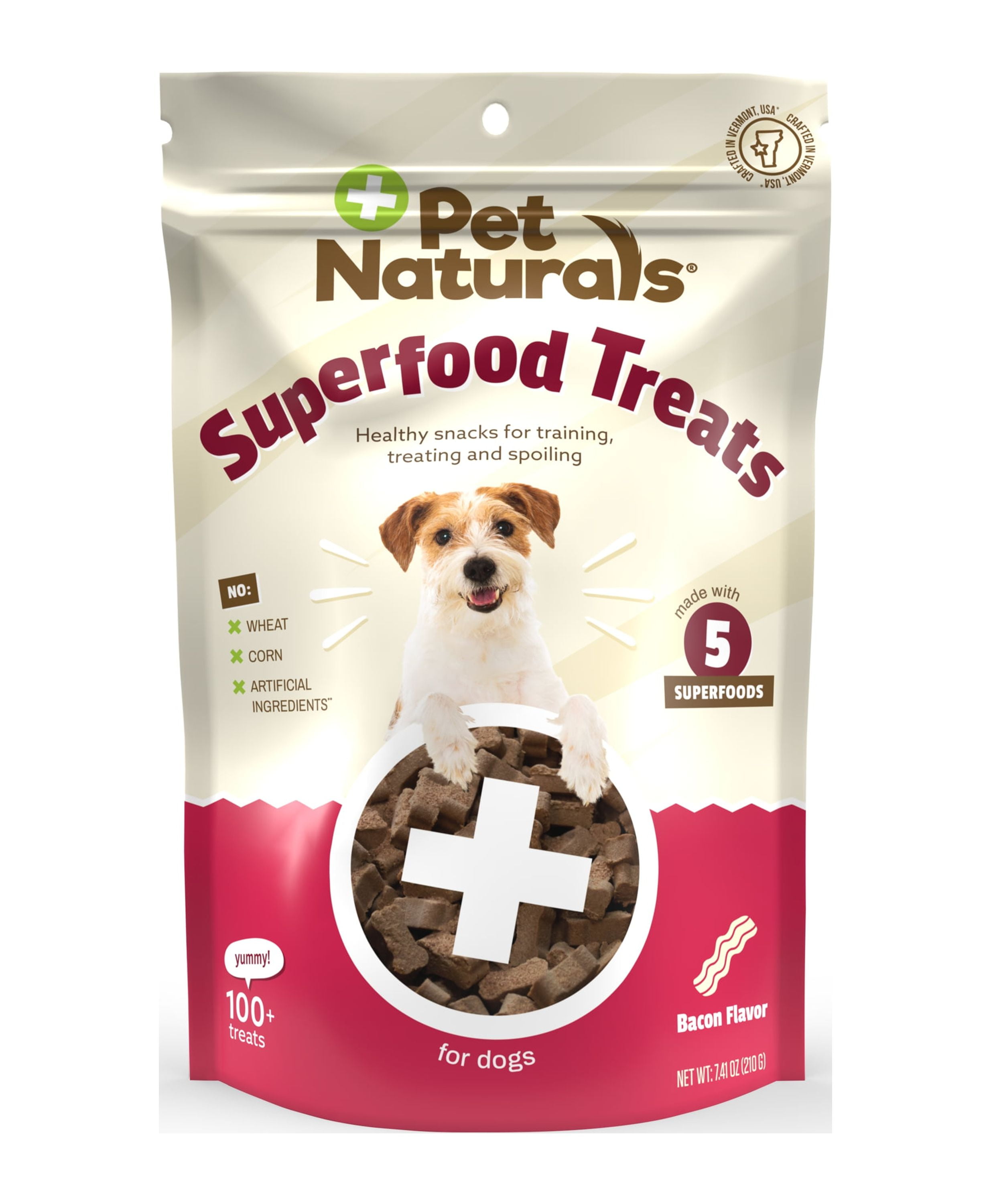 Pet Naturals Superfood Treats Healthy Snacks for Good Behavior and Training Chews for Dogs Bacon Flavor 120 ct Walmart