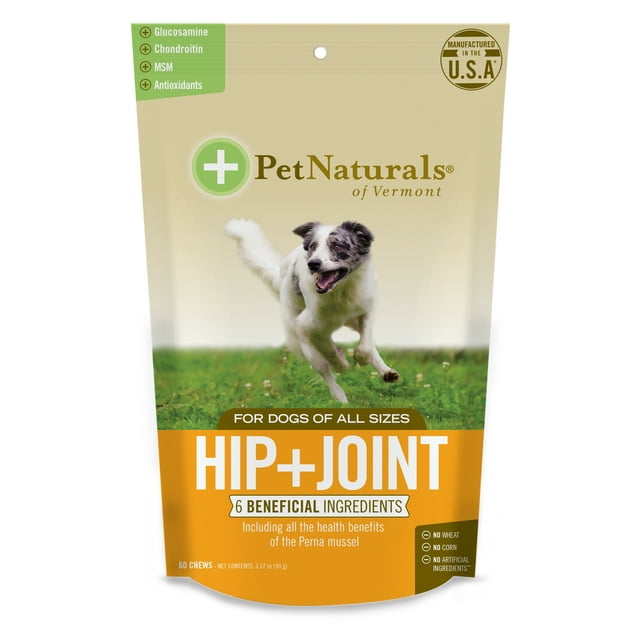 Pet Naturals of Vermont Hip & Joint Dog Chews, 60 Chewable Tablets ...