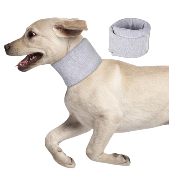 Pet Neck Brace, Elizabethan Collar for Dog After Surgery Recovery, Adjustable Breathable Cat Neck Cervical Cone for Small Medium Dogs Puppies Kittens with Spinal IVDD Issues Gray L