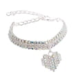 thumbnail image 1 of Pet Neck Chain Exquisite Rhinestone Decoration Adjustable Pet Dog Necklace Decorative Collar Dog Accessories, 1 of 8