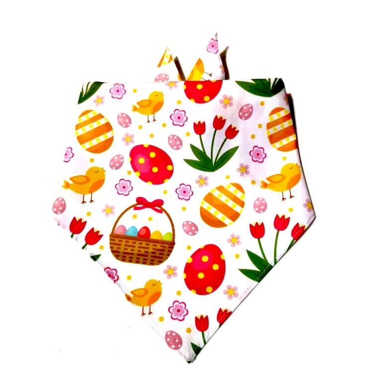 Pet cartoon print triangle scarf Pet cartoon print triangle scarf