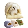 thumbnail image 1 of Pet Nest Mat, Removable and Washable Winter Closed-Off Cat Bed&nbsp;(White), 1 of 7