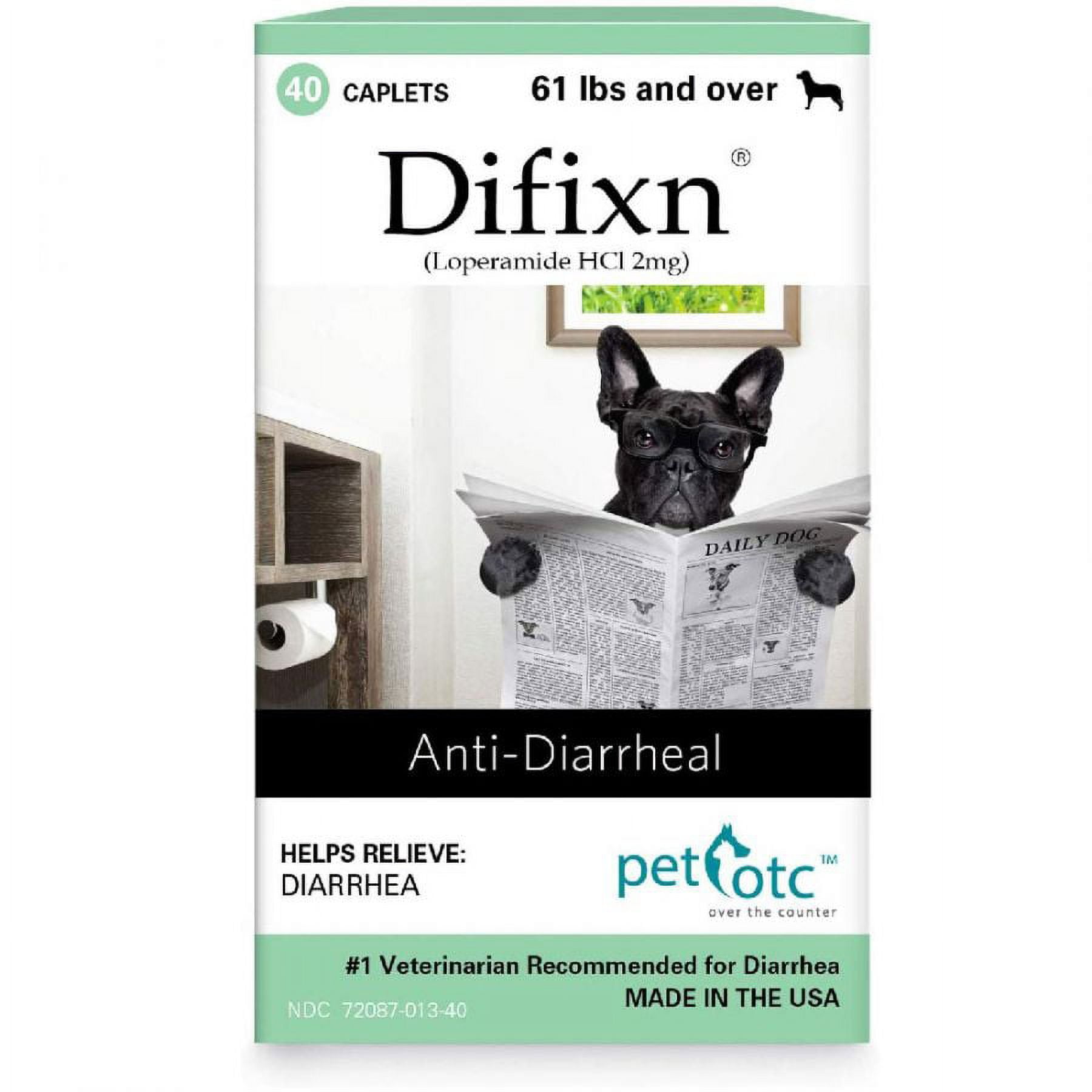 Pet OTC Difixn AnitDiarrheal Treatment for Dogs 60+ lbs 40/pk (1