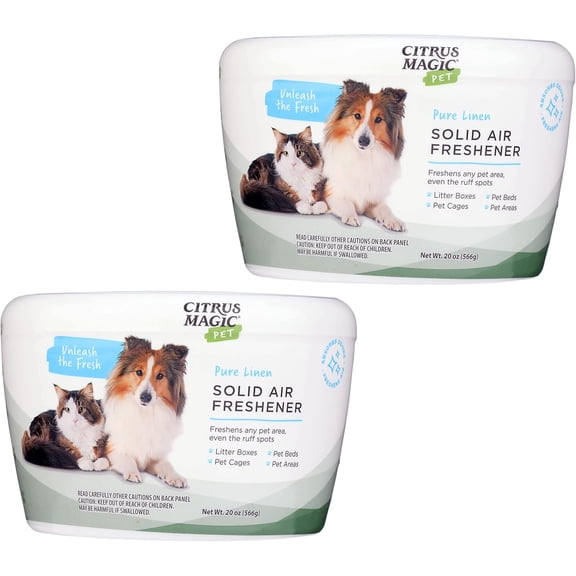 Pet Odor Absorbing Solid Air Freshener for Home, Air Purifier, Fresh Citrus, Must have Pet Supplies, 8 Oz (Pack of 3)