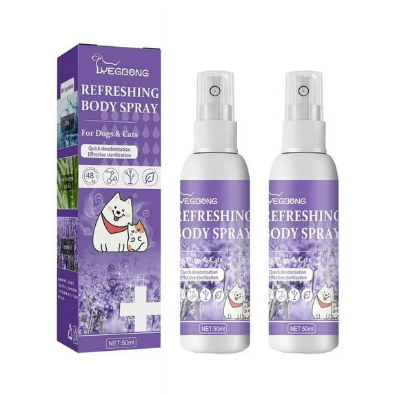 Pet Odor Eliminator Spray Cleaner,Long Lasting After Bath Deodorizer, Deodorant For Smelly Dogs, Pawfume For Pets, Odor Eliminator Spray Puppies,lavender aroma
