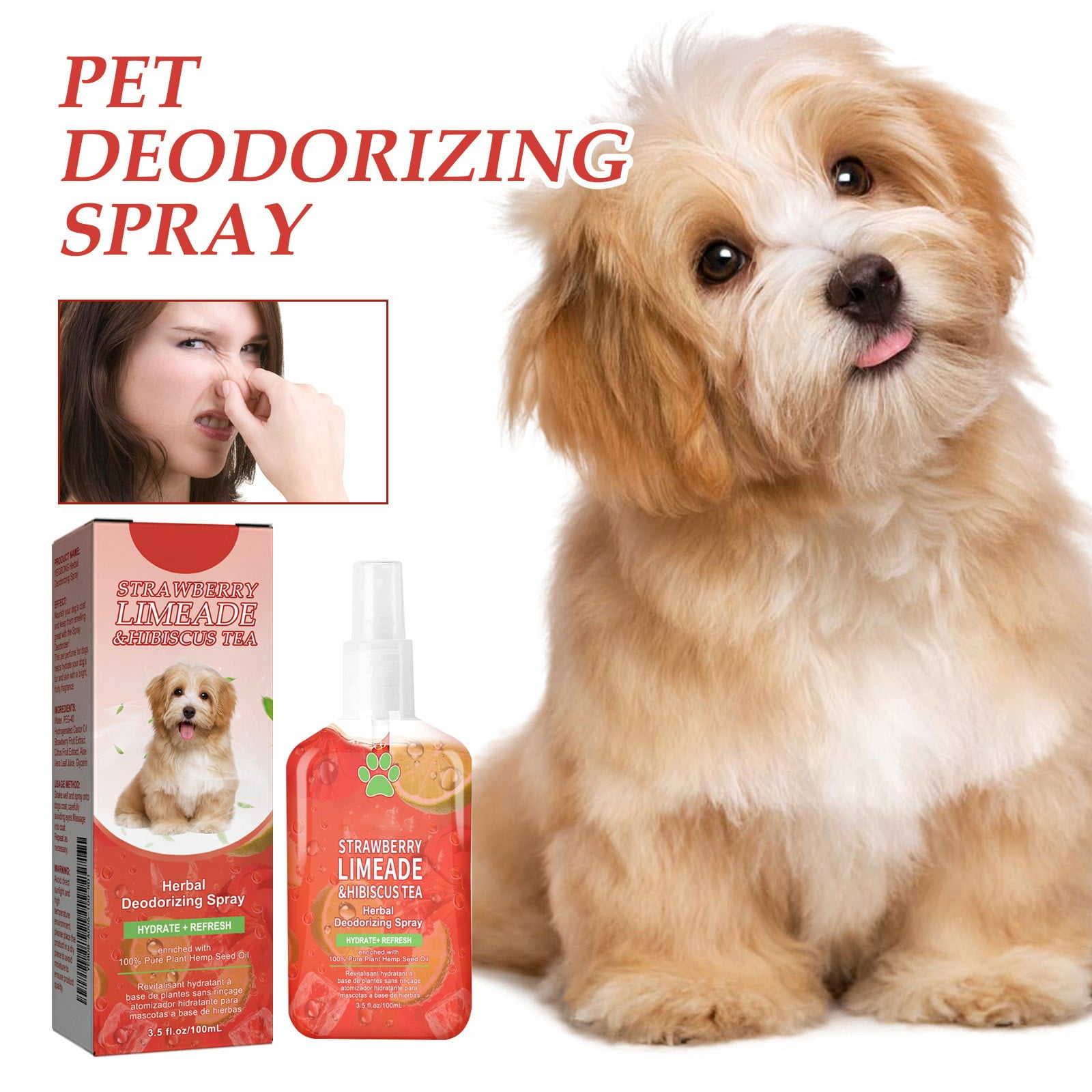 Pet Odor Eliminator Spray Indoor Air For Cats & Dogs Odor Removal