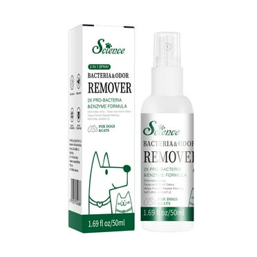 Pet Odor Eliminator Spray for Cat Litter Box & Dog Bed, Urine Smell Remover & Deodorizer, Air Freshener for Pets, 1.7 fl oz (50ml)