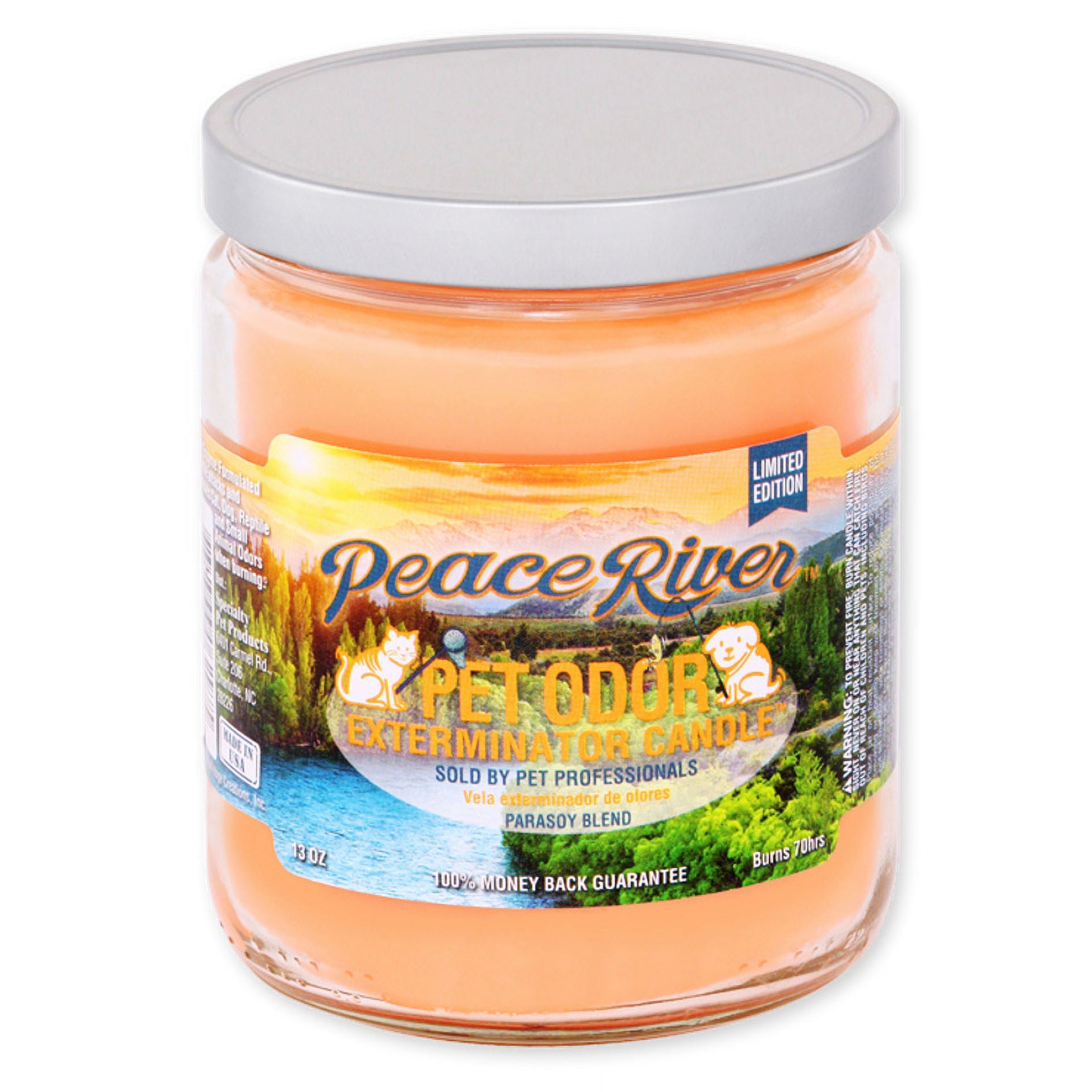 Pet Odor Exterminator 13 Ounce Jar Candle, Peace River Limited Edition