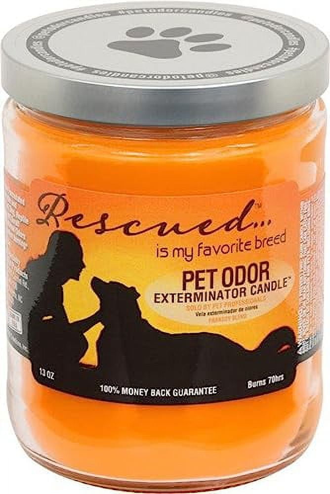 Pet Odor Exterminator Candle 13oz jar, Special Edition Rescued