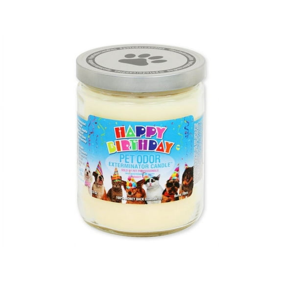 Pet Odor Exterminator Candle, Happy Birthday, 13oz