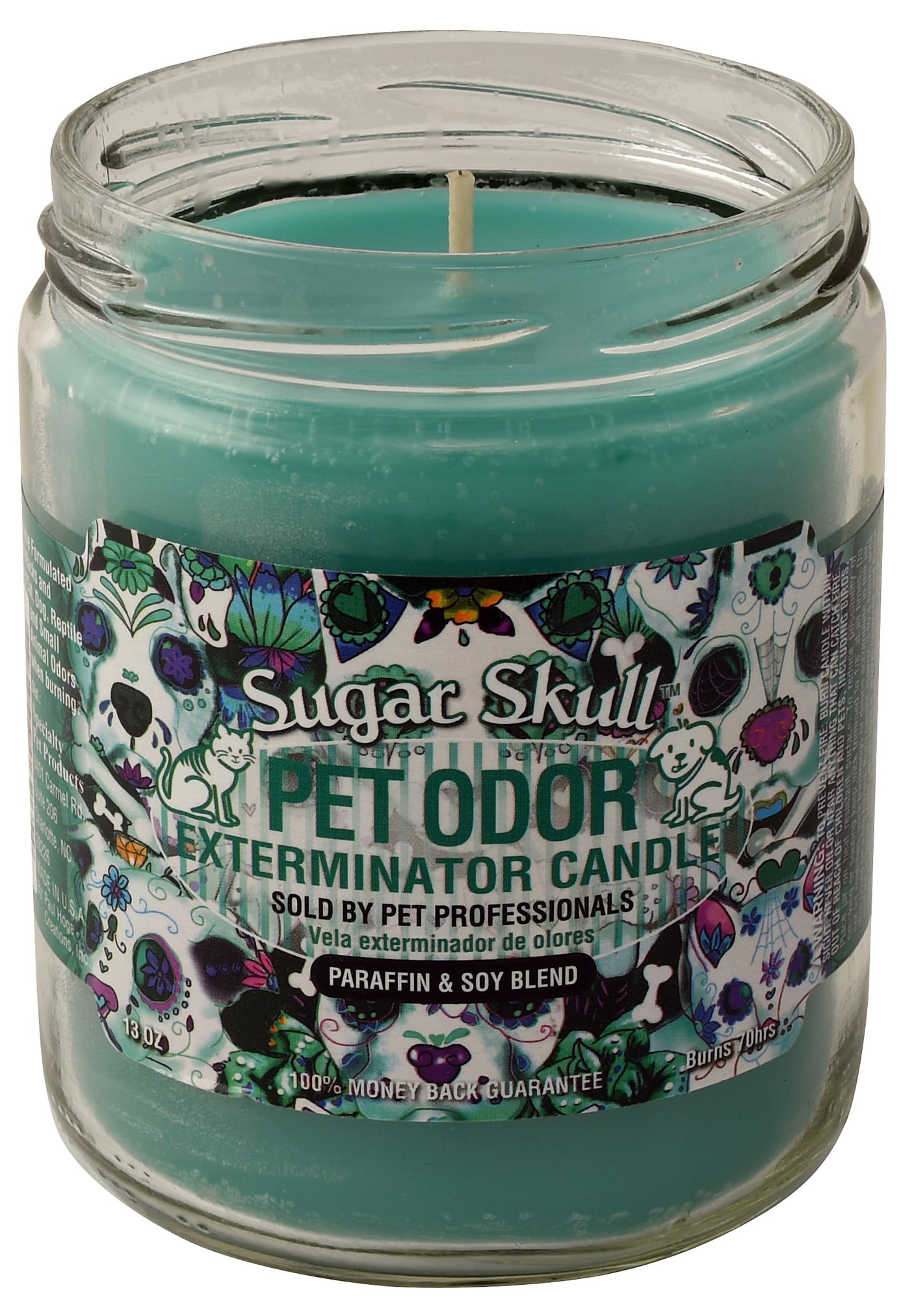 Pet Odor Exterminator Candle, Sugar Skull