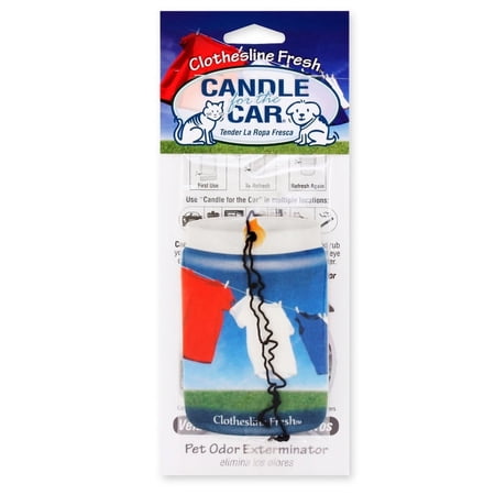 Pet Odor Exterminator Candle for The Car Clothesline Fresh