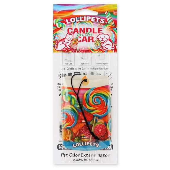 Pet Odor Exterminator Car Air Freshener, Lollipets