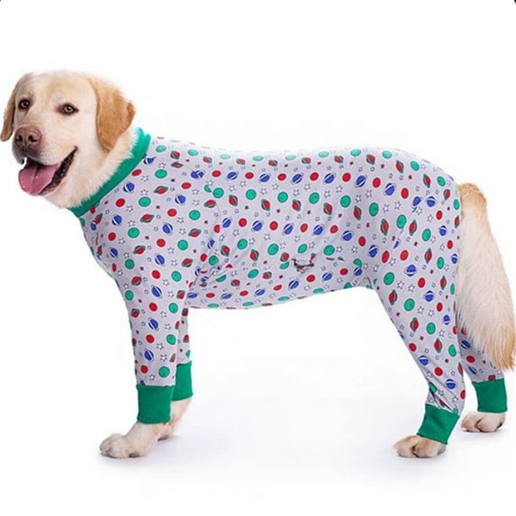 Pet Onesie Clothes Large Dog Clothes Elastic Protect Joints Anti Licking Wound Protection Pet Pajamas Dog Jumpsuit for Dogs Cats (star,34(bust 89cm))