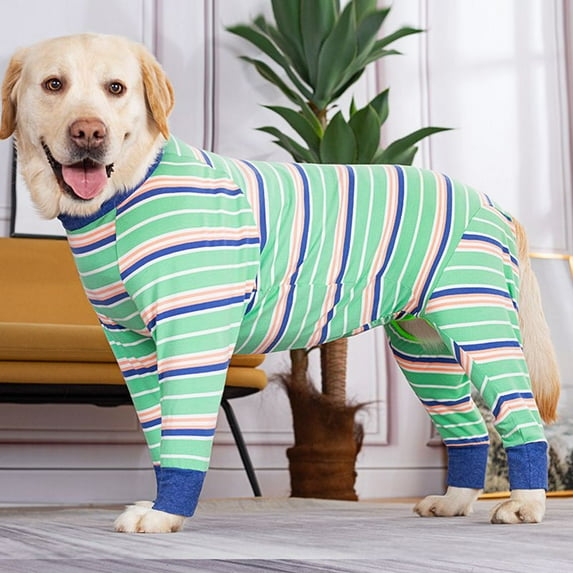 Pet Onesie Clothes Large Dog Clothes Elastic Protect Joints Anti Licking Wound Protection Pet Pajamas Dog Jumpsuit for Dogs Cats (Mint Green,36(bust96cm))