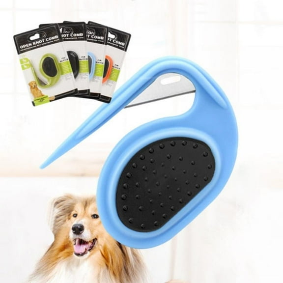 Pet Open Knot Comb, Hair Removal Comb for Dogs Cat Detangler Fur Trimming Dematting Deshedding Brush Grooming Tool For matted Long Hair Curly Pet