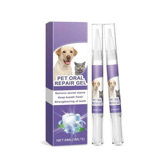 Pet Oral Repair Gel for Fresh Breath and Teeth Whitening, Easy Application Oral Care Gel for Dogs and Cats, 3ml Pet Dental Health Solution