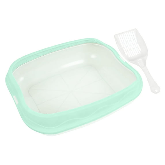 Semi Enclosed Cat Litter for Superior Odor Control with Breathable Design and Easy Pet Observation