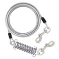 thumbnail image 1 of Pet Outdoor Dog Tie Out 8m Long Leash with Spring and Swivel Heavy Duty Runner Chain for Yard Camping Safe Outdoor Pet Restraint 1pc, 1 of 4