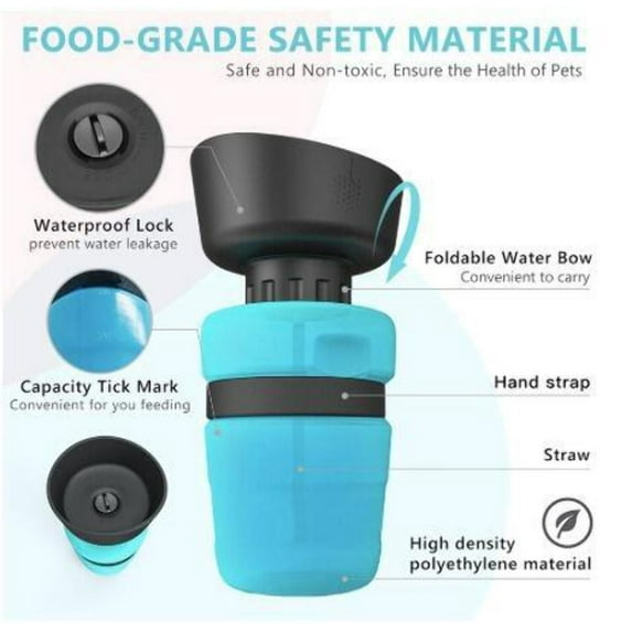 Pet Outdoor Foldable Bottle Dog Travel Water Bottle Dog Water Dispenser