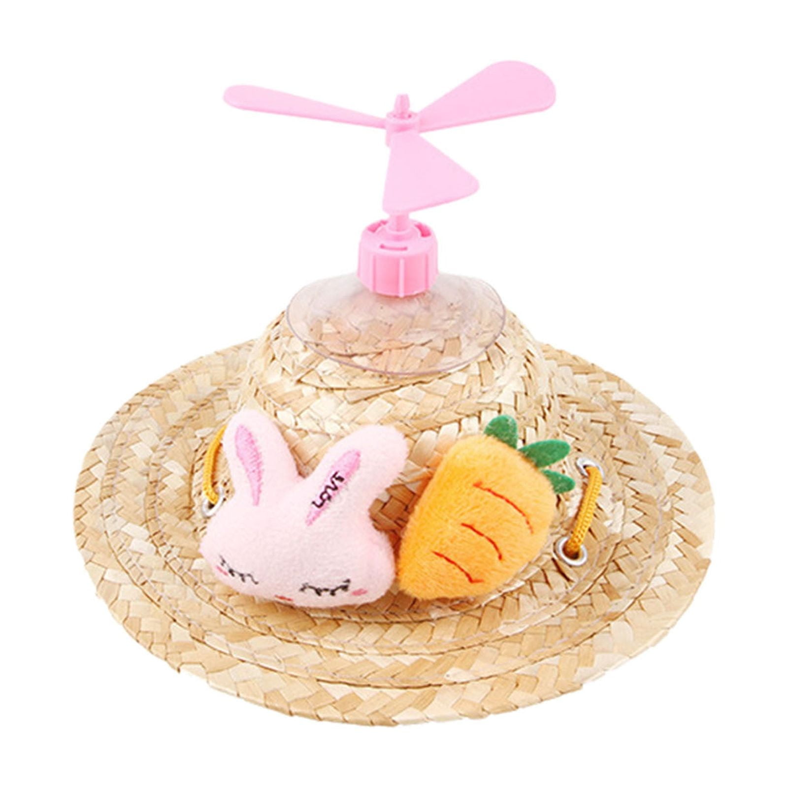 Pet Outdoor Sun Hood for Dogs Cat 2024 New Dog Cat Hat Woven Straw Hat