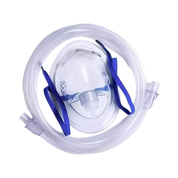 Pet Oxygen Mask Set with Tubing Clear Plastic Oxygen Mask For Small And Large Pets Works With Various Machine