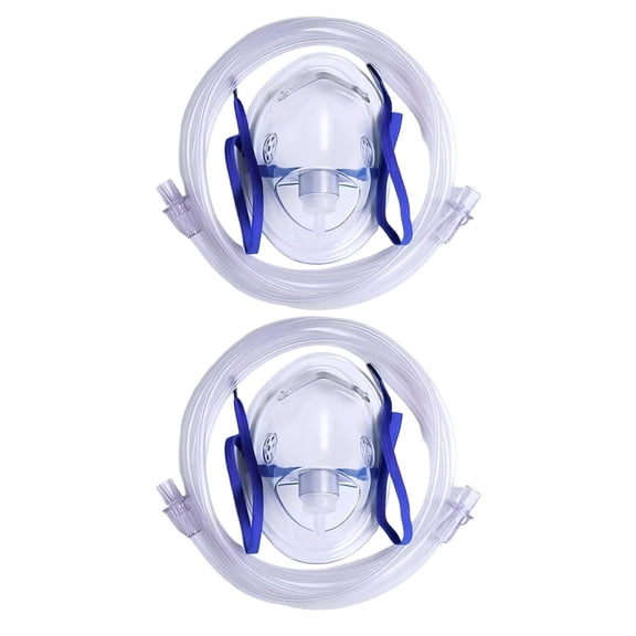 Pet Oxygen Mask Set with Tubing Clear Plastic Oxygen Mask For Small And Large Pets Works With Various Machine