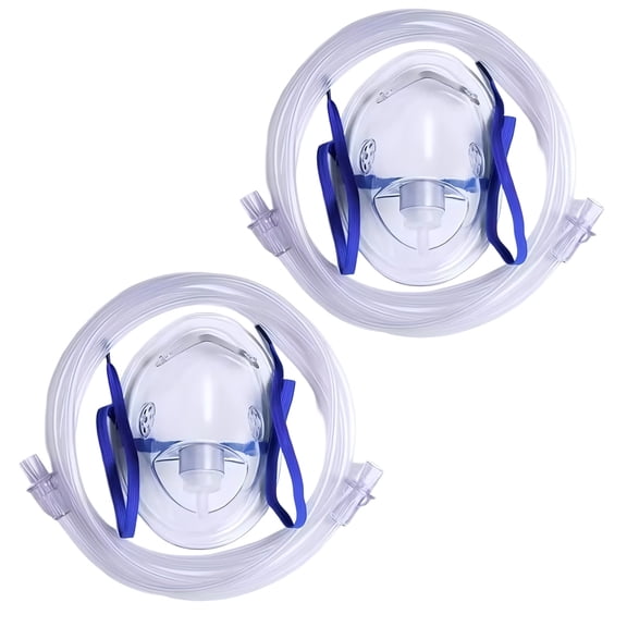 Pet Oxygen Mask Set with Tubing and Elastic Strap Clear Plastic Oxygen Mask For Cats And Dogs