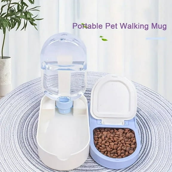 Portable Pet Water Bottle for Cats  Dogs  Rabbits - Travel-Friendly Feeder with Cup for Outdoor Adventures