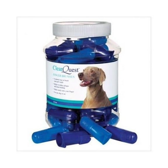 Pet Pals  ClearQuest Finger Brush 50-Canister