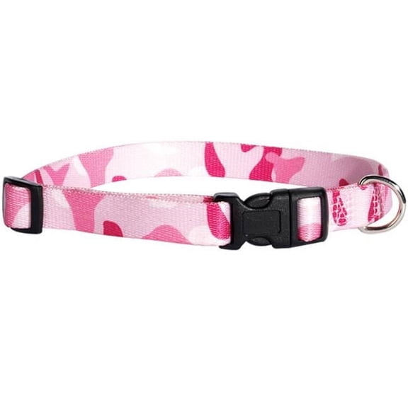 Pet Pals ZA674 18 75 Guardian Gear Camo Collar - Pink - 18-26 Inches