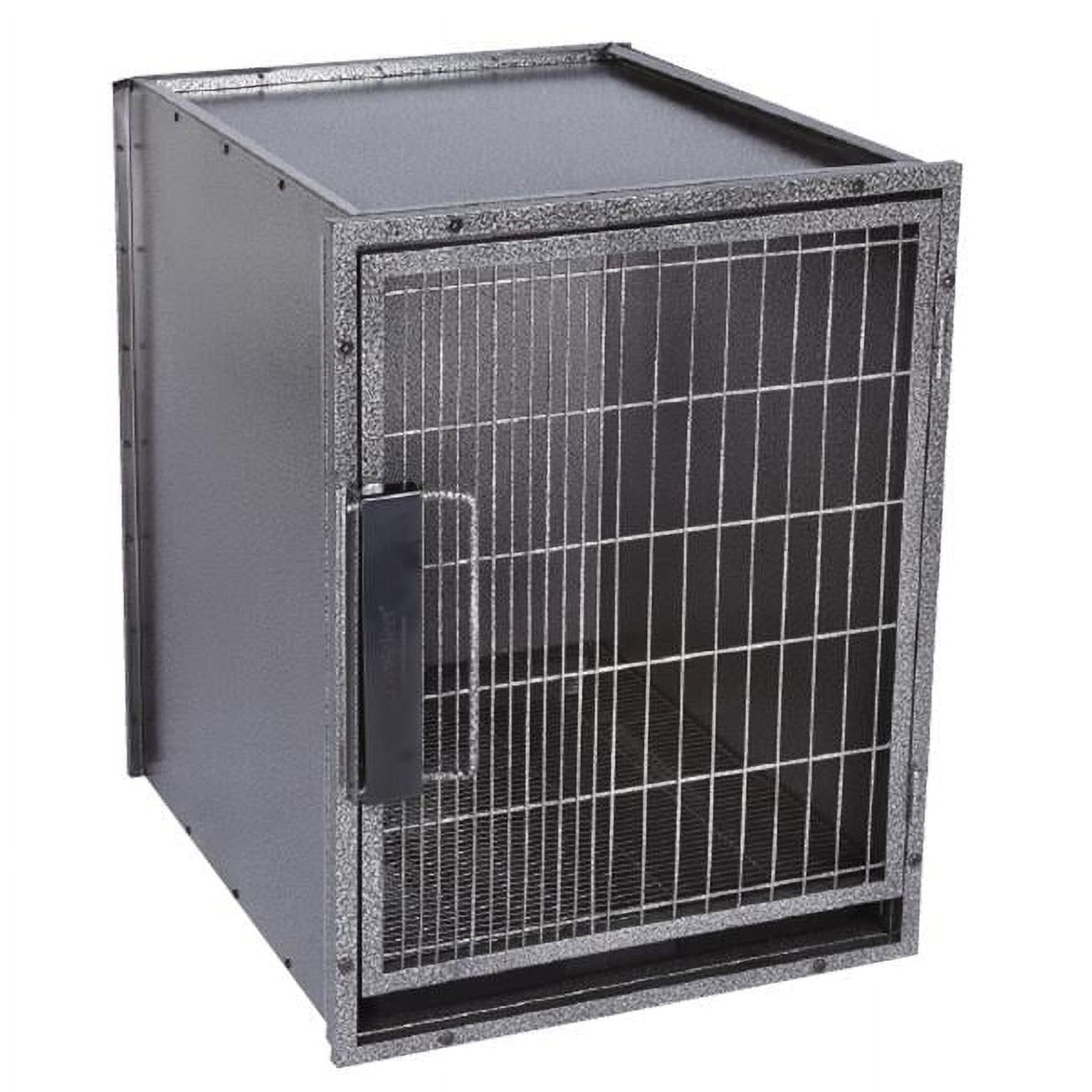 Large Gray Airline Approved Steel Kennel Cage
