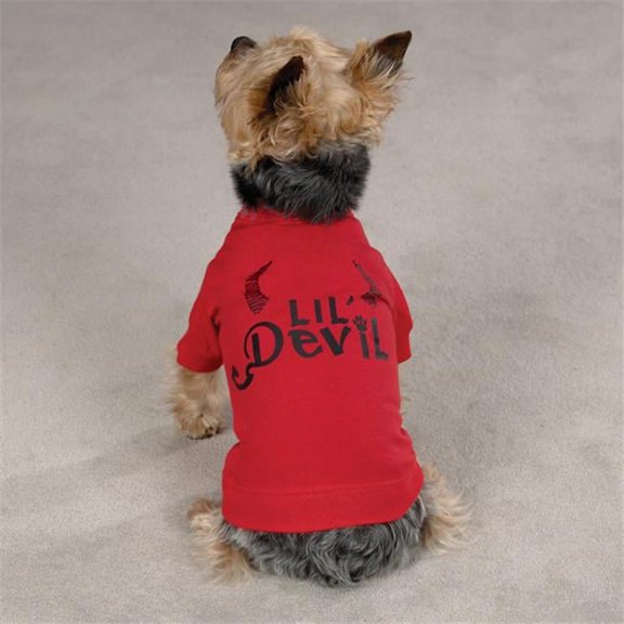 Pet Pals Zack & Zoey Lil Devil Tee Xsm - Red - Xsmall