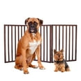 Pet Parade Folding Pet Gate, Brown, Extra Wide C9