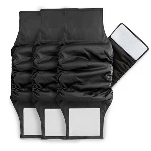 Pet Parents Premium Washable Belly Bands for Male Dogs and Extenders, Male Dog Diapers and Male Dog Belly Bands