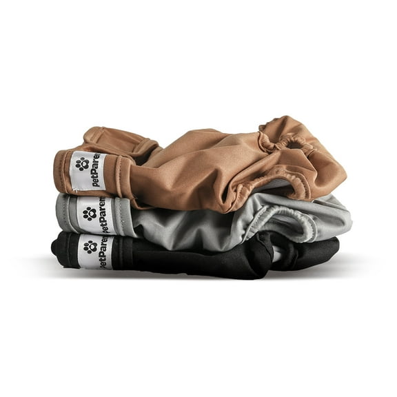 Pet Parents Premium Washable Dog Diapers & Extendrs, (3pack) of Dog Diapers Female & Male Dog Diapers, Doggie Diapers Color: Natural, Size: Medium Dog Diapers