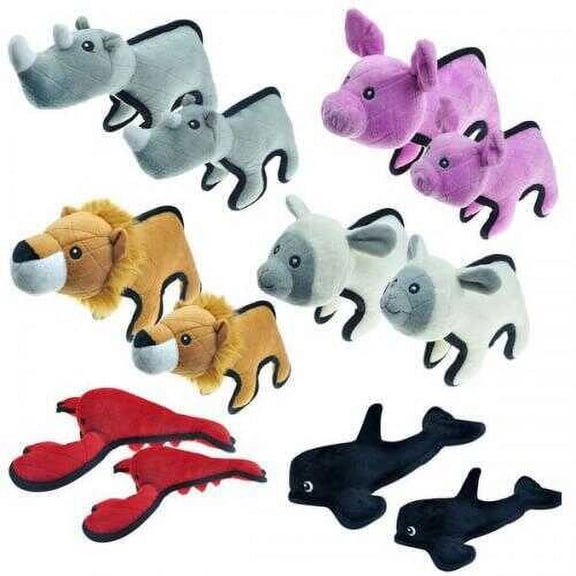 Boss Pet Products Tuffimals Large Pig Dog Toy - Chewable, Multicolor - Large