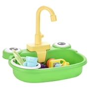 Pet Parrot Bathtub Pretend Play Kitchen Sink Toy with Faucet Food Accessory Bird Bathing Box Bird Bathroom Toy