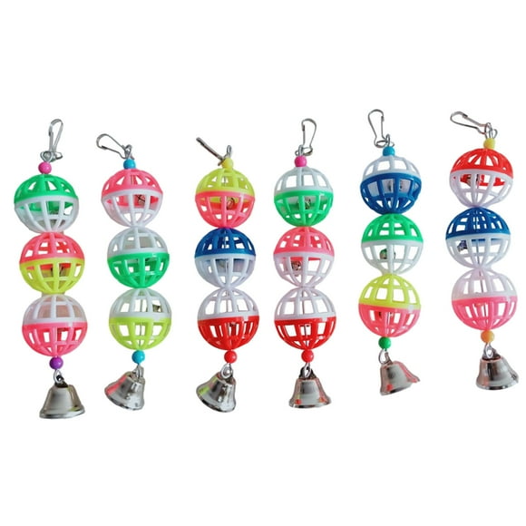 Pet Parrot Toy Bird Small Random Color Hollow Bell Ball For birds Chew Mini Cage Toys Small Animal Toy