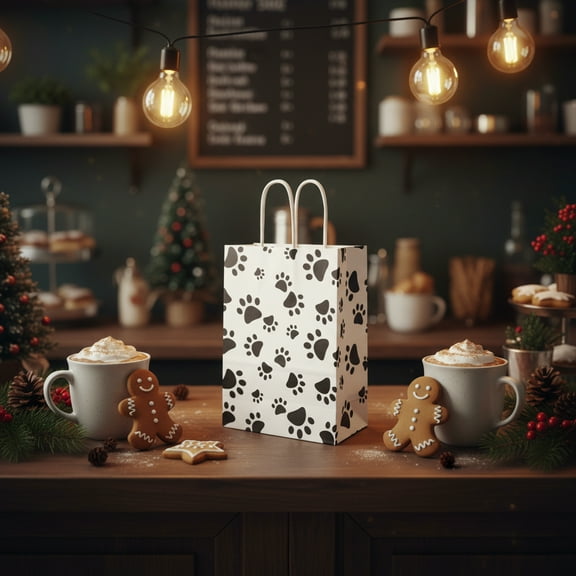 Pet Party Themed Gift Bags, Halloween Candy Bags, Thanksgiving Surprise Bags, Christmas Pet Treat Packaging Multi-functional and reusable, suitable for dog baptism ceremonies and pet carnivals.