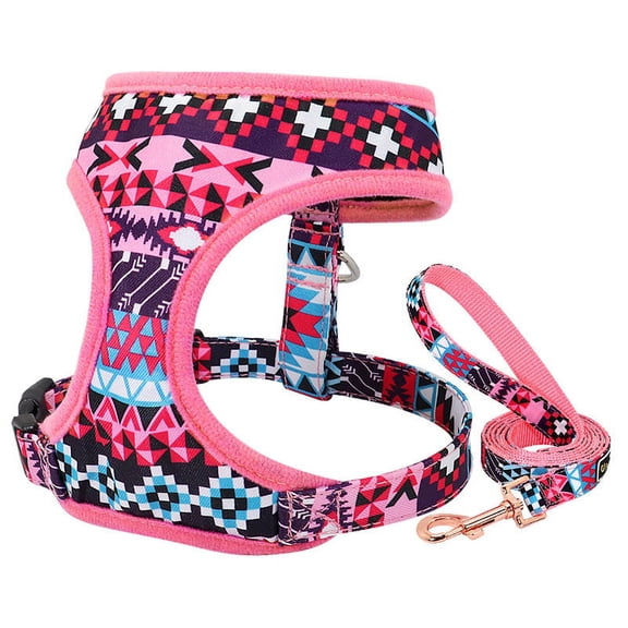 Pet Patterns Soft & Comfy Made Well Profound Floral No Pull Mesh Puppy Dog Harness Vest, Adjustable Harnesses for Dogs & Cats