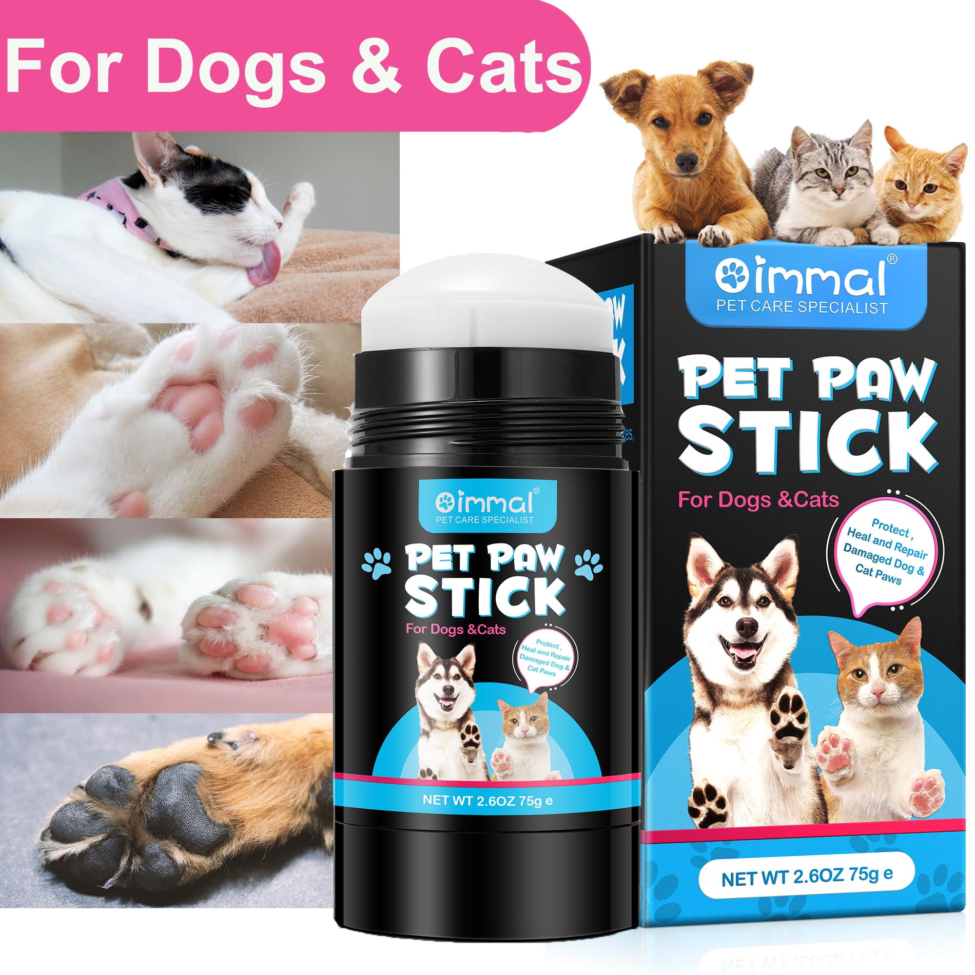 Pet Paw Balm for Dog and Cat,Food Grade Ingredients,Paw Moisturizer for