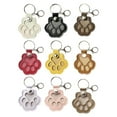 thumbnail image 1 of Pet Paw Leather Keychain Hair Keepsake Memorial Gift for Cat and Dog Lovers Handmade Fur Holder Keyring with Transparent Window for Collecting and Remembering, Hot Pink, 1 of 6