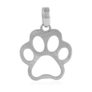 Gemshiner Paw Silver Animal Pendant Necklace, Sterling Silver, Pendant