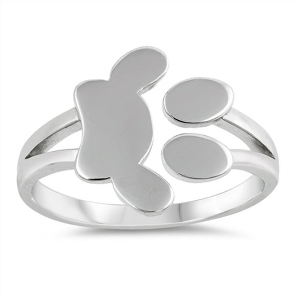 Pet Paw Print Foot Dog Animal Ring .925 Sterling Silver Jewelry Female Male Unisex Size 7