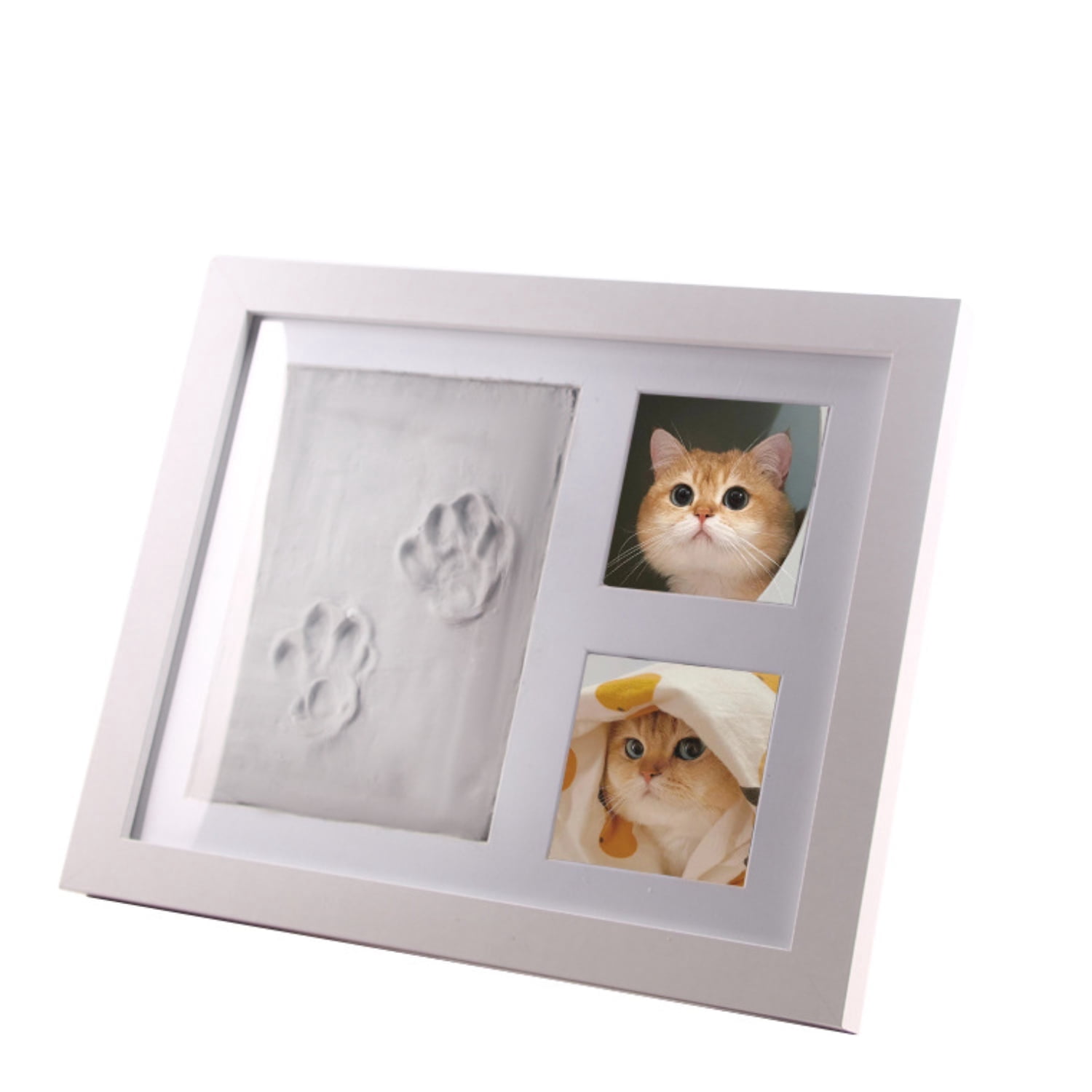Pet Paw Print Keepsake Kit - Memorial Frame for Cats & Dogs with Ink ...