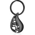 thumbnail image 1 of Pet Paw Print Teardrop Urn Necklace for Ashes / Urn Keychain for Ashes for Dog/Cat Pet Ashes Keepsake Memorial Pet Cremation Necklace / Keychain, 1 of 7